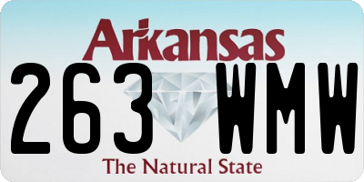 AR license plate 263WMW