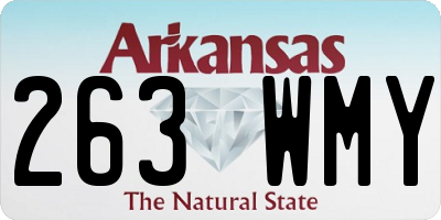 AR license plate 263WMY