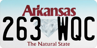 AR license plate 263WQC