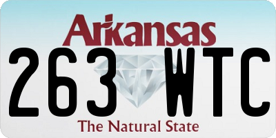 AR license plate 263WTC