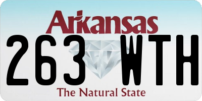 AR license plate 263WTH