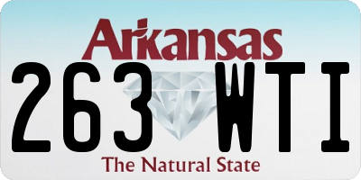 AR license plate 263WTI