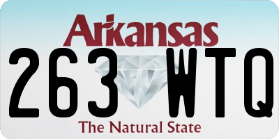 AR license plate 263WTQ