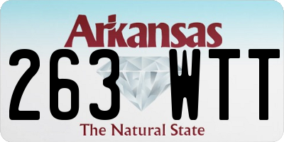 AR license plate 263WTT