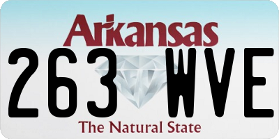 AR license plate 263WVE