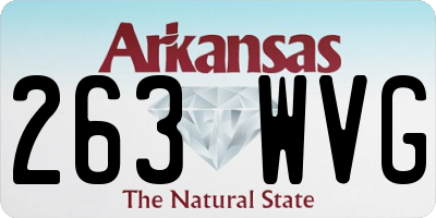AR license plate 263WVG