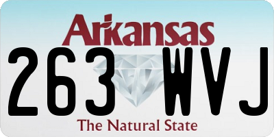 AR license plate 263WVJ