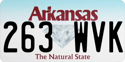 AR license plate 263WVK