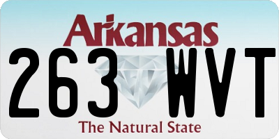 AR license plate 263WVT