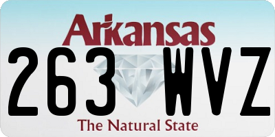 AR license plate 263WVZ
