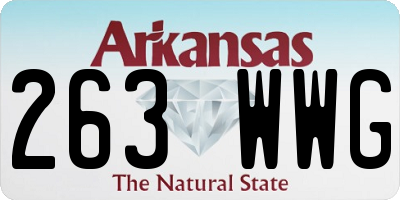 AR license plate 263WWG