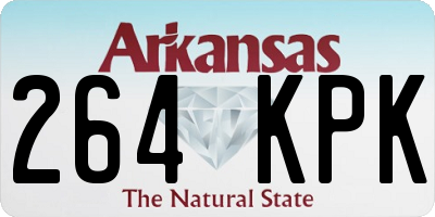 AR license plate 264KPK