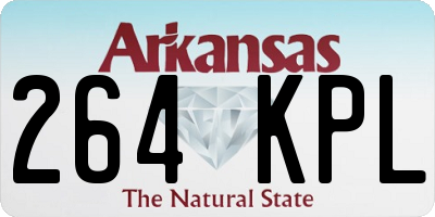 AR license plate 264KPL