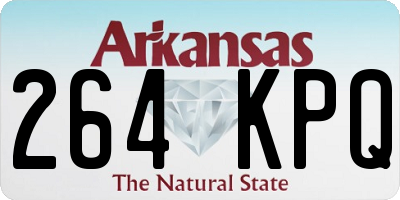 AR license plate 264KPQ