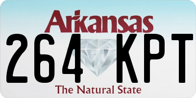 AR license plate 264KPT
