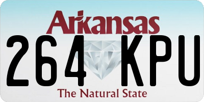 AR license plate 264KPU