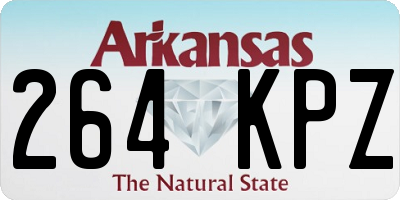 AR license plate 264KPZ