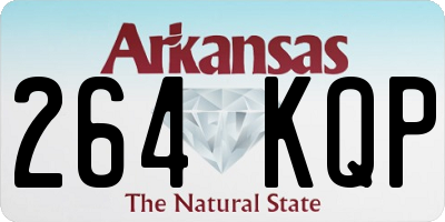 AR license plate 264KQP
