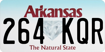 AR license plate 264KQR