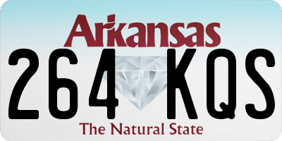 AR license plate 264KQS