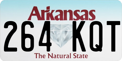 AR license plate 264KQT