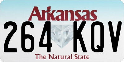 AR license plate 264KQV