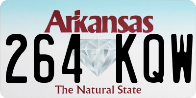 AR license plate 264KQW