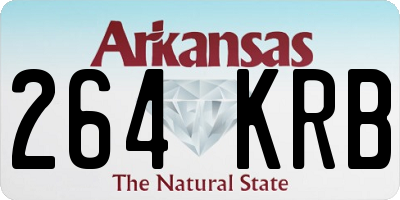 AR license plate 264KRB
