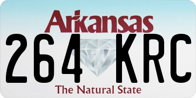 AR license plate 264KRC