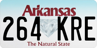 AR license plate 264KRE
