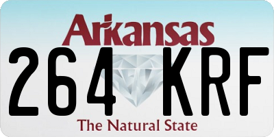 AR license plate 264KRF