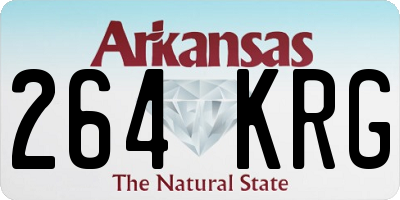 AR license plate 264KRG