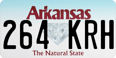 AR license plate 264KRH