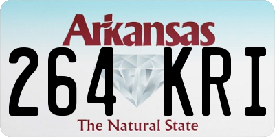 AR license plate 264KRI