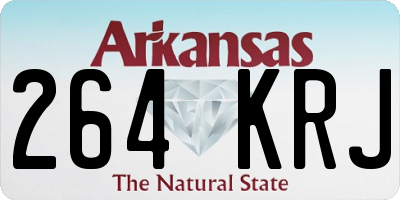 AR license plate 264KRJ
