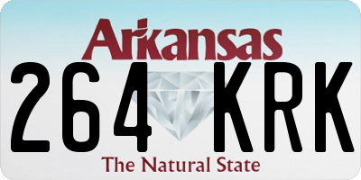 AR license plate 264KRK