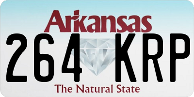 AR license plate 264KRP