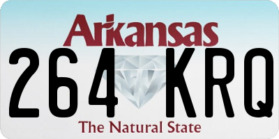 AR license plate 264KRQ