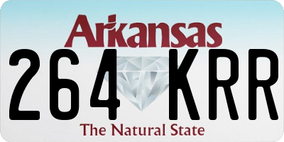 AR license plate 264KRR