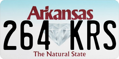 AR license plate 264KRS