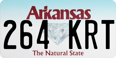 AR license plate 264KRT