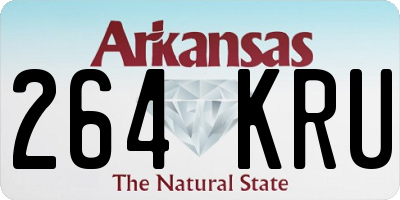 AR license plate 264KRU