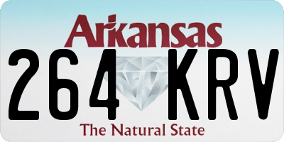 AR license plate 264KRV