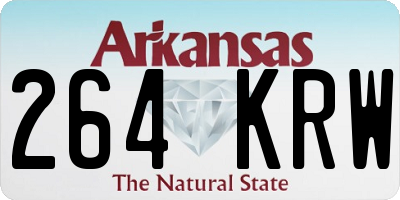 AR license plate 264KRW