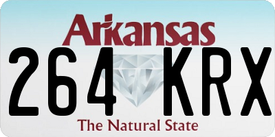AR license plate 264KRX