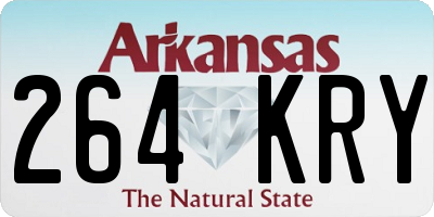 AR license plate 264KRY