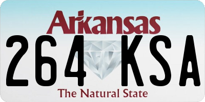 AR license plate 264KSA