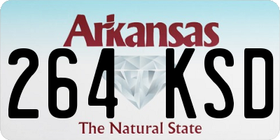 AR license plate 264KSD