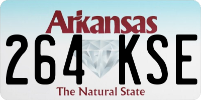 AR license plate 264KSE