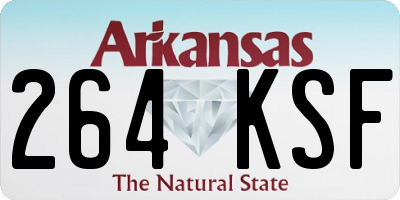 AR license plate 264KSF